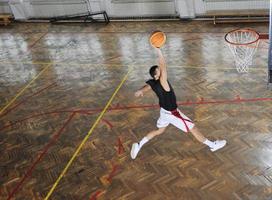 vista del juego de baloncesto foto