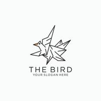 bird logo icon vector image