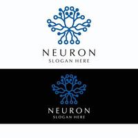 Neuron logo icon vector image