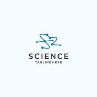 Science logo icon design vector