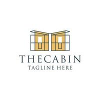 The cabin logo icon design vector