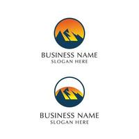 Mountain logo design icon template vector