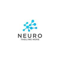 Neuron logo icon vector image