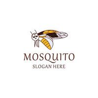 imagen vectorial del icono del logotipo de mosquito vector