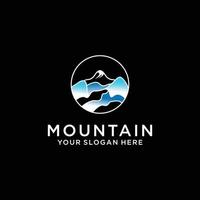 Mountain logo icon vector image