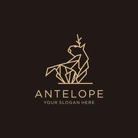 Antelope logo icon vector image
