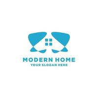 Modern home logo icon vector image