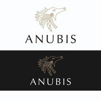 imagen vectorial del icono del logotipo de anubis vector