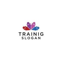 Personal training logo icon design vector