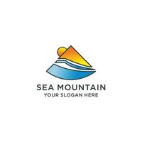 Mountain logo icon design vector