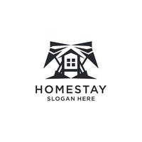 Homestay logo icon vector image