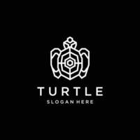 imagen vectorial del icono del logotipo de tortuga vector