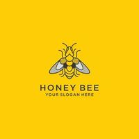 Honey bee logo icon vector image