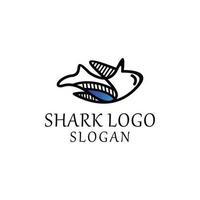 Shark logo icon vector image