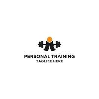 Personal training logo icon design vector