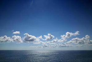 cloudy sky and sea photo