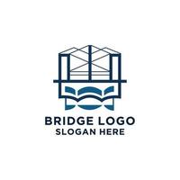 The bridge logo icon vector image