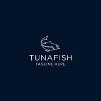 Tunafish logo icon design vector template