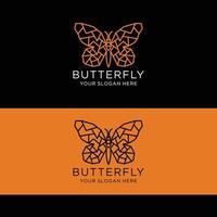 Butterfly logo icon vector image