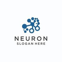 Neuron logo icon vector image