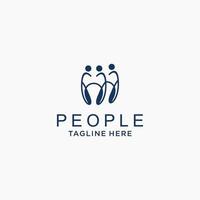 People logo icon vector image