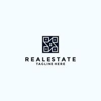 Realestate logo design icon template vector