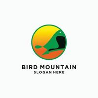 imagen de vector de icono de logotipo de montaña