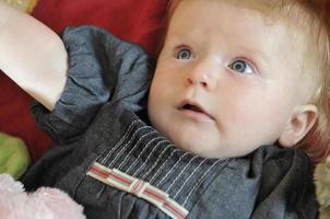 cute little baby closeup portrait photo