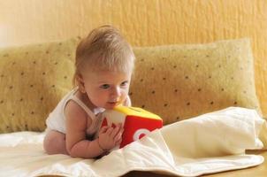 cute little baby closeup portrait photo