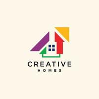 Creative homes logo design icon template vector