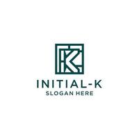 Initial k logo icon vector image