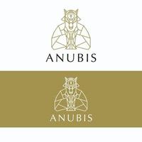 imagen vectorial del icono del logotipo de anubis vector