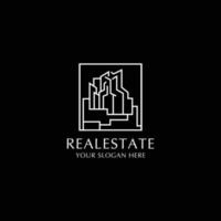 Realestate logo design icon template vector