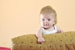 cute little baby closeup portrait photo