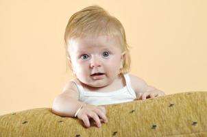 cute little baby closeup portrait photo