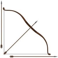 Bow Arrow Quiver vector design