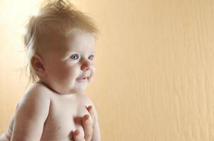 cute little baby closeup portrait photo