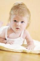 cute little baby closeup portrait photo