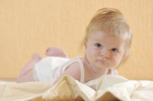 cute little baby closeup portrait photo