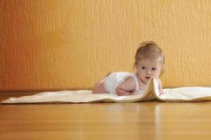 cute little baby closeup portrait photo