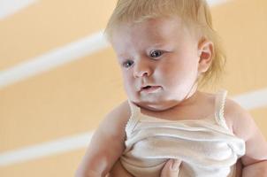 cute little baby closeup portrait photo