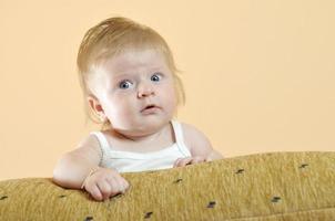 cute little baby closeup portrait photo