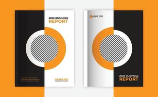 Business book cover annual report design, business catalog design, layout design, Booklet, brochure, template, vector