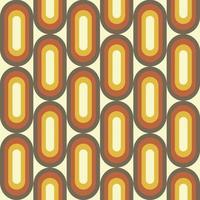 Retro geometric seamless pattern in style 50-70s vector