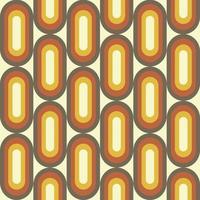 Retro geometric seamless pattern in style 50-70s vector