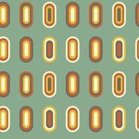 Retro geometric seamless pattern in style 50-70s vector