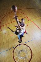 vista del juego de baloncesto foto