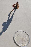 Street basketball view photo