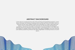 Abstract blue line wave background. Modern blue line background vector