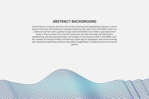 Abstract blue line wave background. Modern blue line background vector